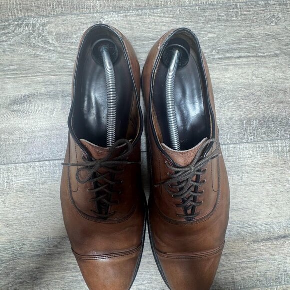 Allen Edmonds Park Avenue Brown Leather Cap Toe Oxford Shoe Men's Size 11.5 - Picture 2 of 7